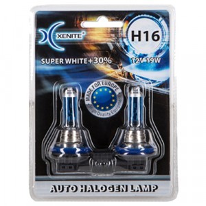 Галогеновые лампы Xenite H16 Super White +30% - 1007069