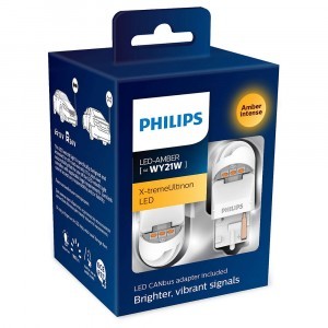 Комплект светодиодов Philips WY21W X-tremeUltinon LED gen2 с обманками - 11065XUAXM