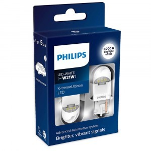 Комплект светодиодов Philips W21W X-tremeUltinon LED gen2 - 11065XUWX2 (хол. белый)