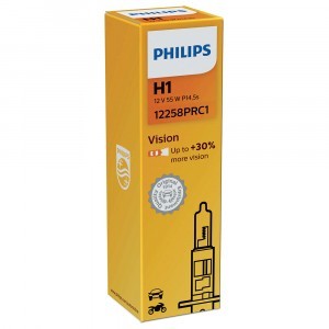 Галогеновые лампы Philips H1 Standard Vision - 12258PRC1 (карт. короб.)