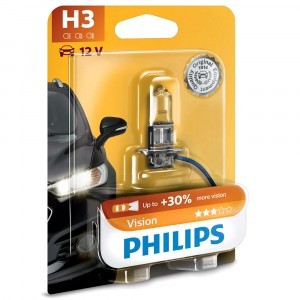 Галогеновая лампа Philips H3 Standard Vision - 12336PRB1 (блистер)