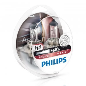 Philips H4 VisionPlus (+60%)