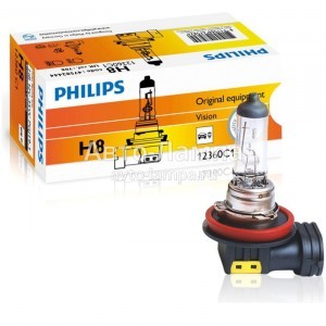 Галогеновые лампы Philips H8 Standard Vision - 12360C1 (карт. короб.)