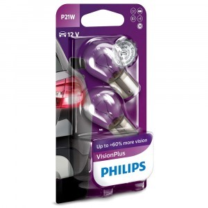 Philips P21W VisionPlus (+60%) - 12498VPB2