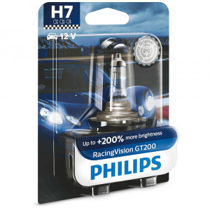 Галогеновые лампы Philips H7 RacingVision GT200 - 12972RGTB1 (блистер)