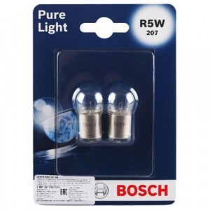Комплект ламп накаливания Bosch R5W Pure Light - 1 987 301 022