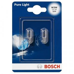 Галогеновые лампы Bosch W3W Pure Light - 1 987 301 028 (блистер)