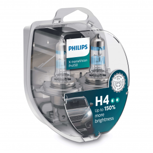 Комплект галогеновых ламп Philips H4 X-tremeVision Pro150 - 12342XVPS2 (2 шт.)