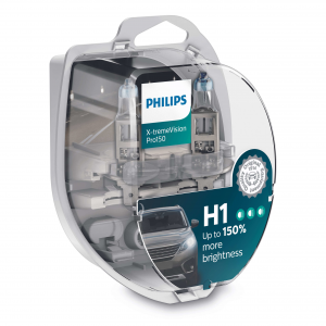 Комплект галогеновых ламп Philips H1 X-tremeVision Pro150 - 12258XVPS2