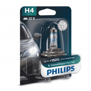 Галогеновая лампа Philips H4 X-tremeVision Pro150 - 12342XVPB1 (1 шт.)