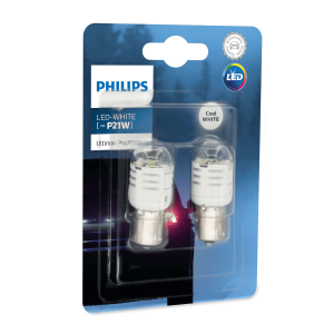 Комплект светодиодов Philips P21W Ultinon Pro3000 - 11498U30CWB2