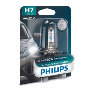 Галогеновая лампа Philips H7 X-tremeVision Pro150 - 12972XVPB1 (1 шт.)