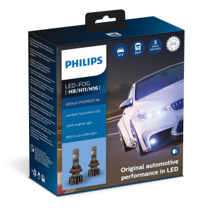 Комплект светодиодных ламп Philips H8/H11/H16 Ultinon Pro9000 - 11366U90CWX2