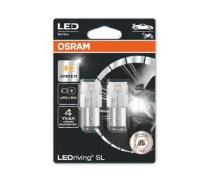 Светодиоды Osram P21/5W LEDriving SL - 7528DYP-02B (желтый)