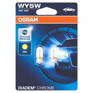 Комплект ламп накаливания Osram WY5W Diadem Chrome - 2827DC-02B