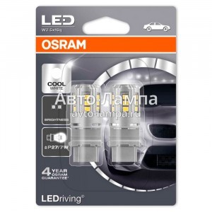 Комплект светодиодов Osram P27/7W LEDriving Standard - 3547CW-02B (хол. белый)