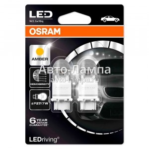 Светодиоды Osram P27/7W LEDriving Premium - 3557YE-02B (желтый)