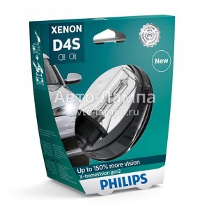 Штатная ксеноновая лампа Philips D4S Xenon X-TremeVision gen2 - 42402XV2S1 (блистер)