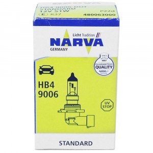 Галогеновые лампы Narva HB4 Standard - 480063000