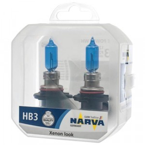 Комплект галогеновых ламп Narva HB3 Range Power White - 486252100
