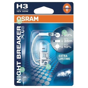 Галогеновые лампы Osram H3 Night Breaker Plus (+90%) - 64151NBR