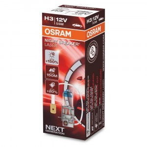 Галогеновая лампа Osram H3 Night Breaker Laser Next Generation - 64151NL (карт. короб.)
