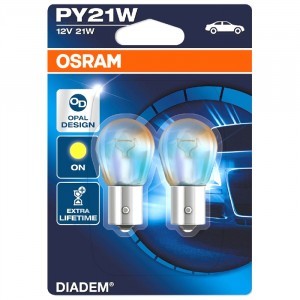 Комплект ламп накаливания Osram PY21W Diadem - 7507LDA-02B (блистер)