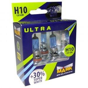 Галогеновые лампы МАЯК H10 Ultra Super White +30% - 82100SW+30