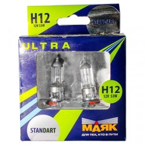 Галогеновые лампы МАЯК H12 Ultra Standart - 82112