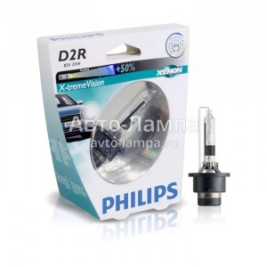 Штатные ксеноновые лампы Philips D2R X-Treme Vision (+50%) - 85126XVS1 (блистер)