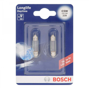 Галогеновые лампы Bosch C5W Long Life Daytime - 1 987 301 060