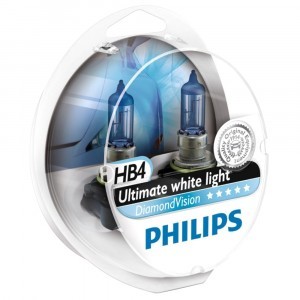 Комплект галогеновых ламп Philips HB4 DiamondVision - 9006DVS2 (пласт. бокс)