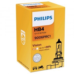 Галогеновые лампы Philips HB4 Standard Vision - 9006PRC1 (карт. короб.)