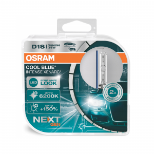 Штатные ксеноновые лампы Osram D1S Xenarc Cool Blue Intense Next Gen - 66140CBN-HCB (блистер, 2 шт.)