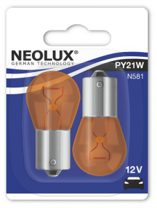 Комплект ламп накаливания Neolux PY21W Standard - N581-02B