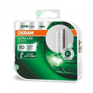 Штатные ксеноновые лампы Osram D1S Xenarc Ultra Life - 66140ULT-HCB (пласт. бокс)