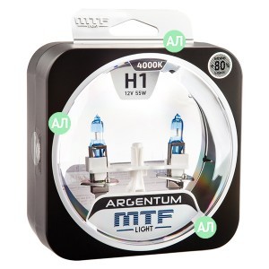 Комплект галогеновых ламп MTF-Light H1 Argentum - H8A1201