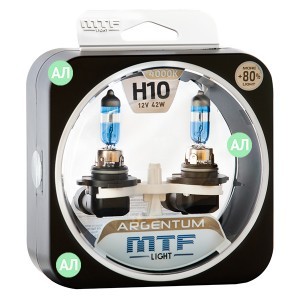 Комплект галогеновых ламп MTF-Light H10 Argentum - H8A1210