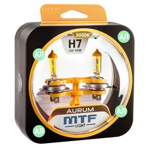 Комплект галогеновых ламп MTF-Light H7 Aurum - HAU1207