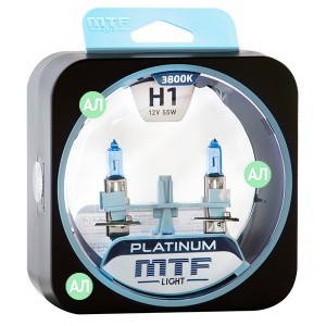 Галогеновые лампы MTF-Light H1 Platinum - HPL1201