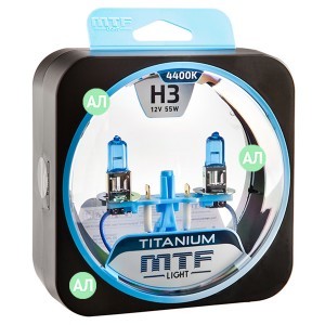 Галогеновые лампы MTF-Light H3 Titanium - HTN1203
