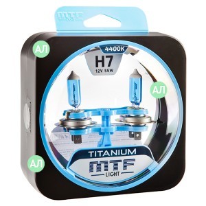 Комплект галогеновых ламп MTF-Light H7 Titanium - HTN1207