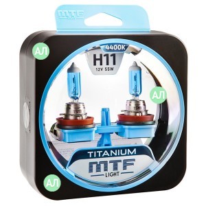 Комплект галогеновых ламп MTF-Light H11 Titanium - HTN1211
