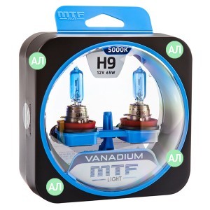 Комплект галогеновых ламп MTF-Light H9 Vanadium - HVN1209