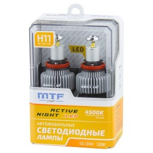 Комплект светодиодных ламп MTF-Light H8/H11/H9/H16 Active Night Gen.2 - ANH11K4 (4500K)