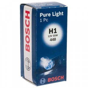 Галогеновая лампа Bosch H1 Pure Light - 1 987 302 011 (карт. короб.)