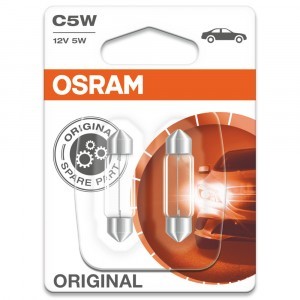 Комплект ламп накаливания Osram C5W Original Line 36 мм - 6418-02B (блистер)
