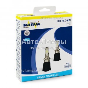 Комплект светодиодных ламп Narva H7 Range Power LED - 180053000