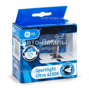 Комплект галогеновых ламп General Electric H1 SportLight Ultra (+30%) - 50310SBU-90900
