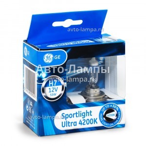 Комплект галогеновых ламп General Electric H7 SportLight Ultra (+30%) - 58520SBU-90902